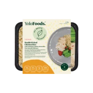 Health Kicked Chicken Rice with Lemongrass Chicken, Brown Rice, Choy Sum and Chili Sauce - REGULAR (340 G)