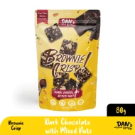 Dark Chocolate w Mixed Nuts Brownie Crisp 80g (Carton of 20 pcks x 80g)
