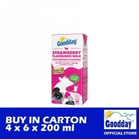 GOODDAY UHT Strawberry 200ml x 6 x 4