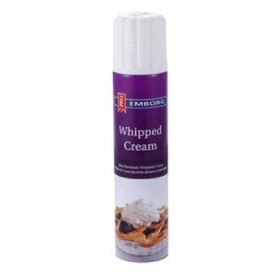 EMBORG SPRAY WHIPPED CREAM (1CTN X 12 BTL X 500ML)
