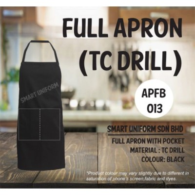 Full Apron TC Drill Black APFB013