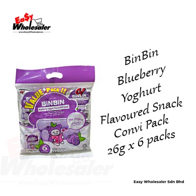 Bin Bin Blueberry Yogurt CONVI PACK (26GMS X 6PKTS)