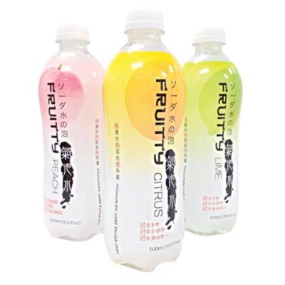 FRUIT MOU SODA SPARKLING WATER LIME 500ML x 24 units