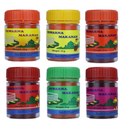 Cap Panglima Food Colouring - Assorted 11g [KLANG VALLEY ONLY]