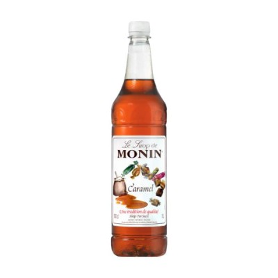 MONIN PET PREMIUM SYRUP CARAMEL 1LT [127828-159986] x 4 BOTTLES