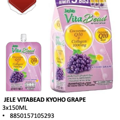 JELE VITABEAD KYOHO GRAPE 3x150ML