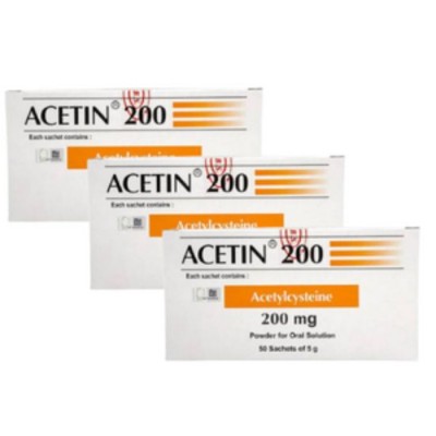 (SET OF 3) ACETIN 200MG SACHET 5G 50'S