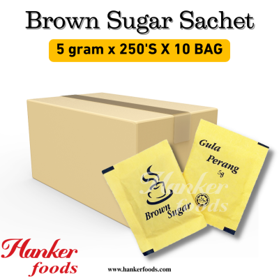 Brown Sugar (Gula Perang)  [5g x 2500 Sachet] Halal (1 Units Per Carton)