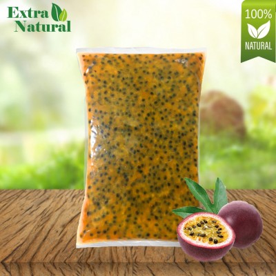 [Extra Natural] Frozen Passion Fruit Pulp with seed 500g