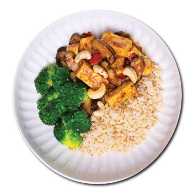 Yakiniku Stir Fried Tofu with Brown Rice, Broccoli and Red Chilli - REGULAR (345 G)