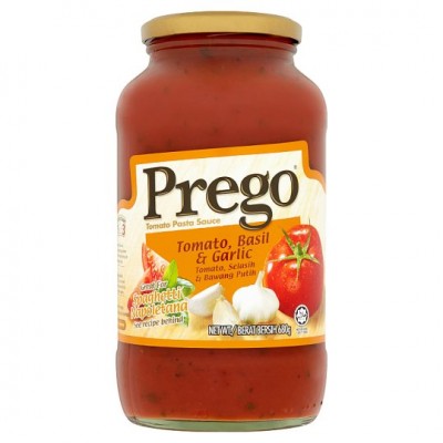 12 x 680g Prego Tomato, Basil & Garlic Pasta Sauce