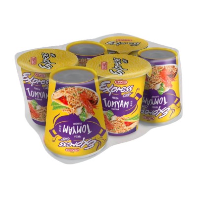Mamee Express Cup Pack - Tomyam (6's x 60gm pack)