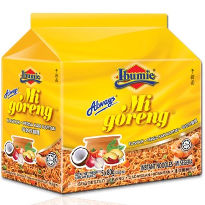 Ibumie Mi Goreng Kari Kapitan 5 x 80gm