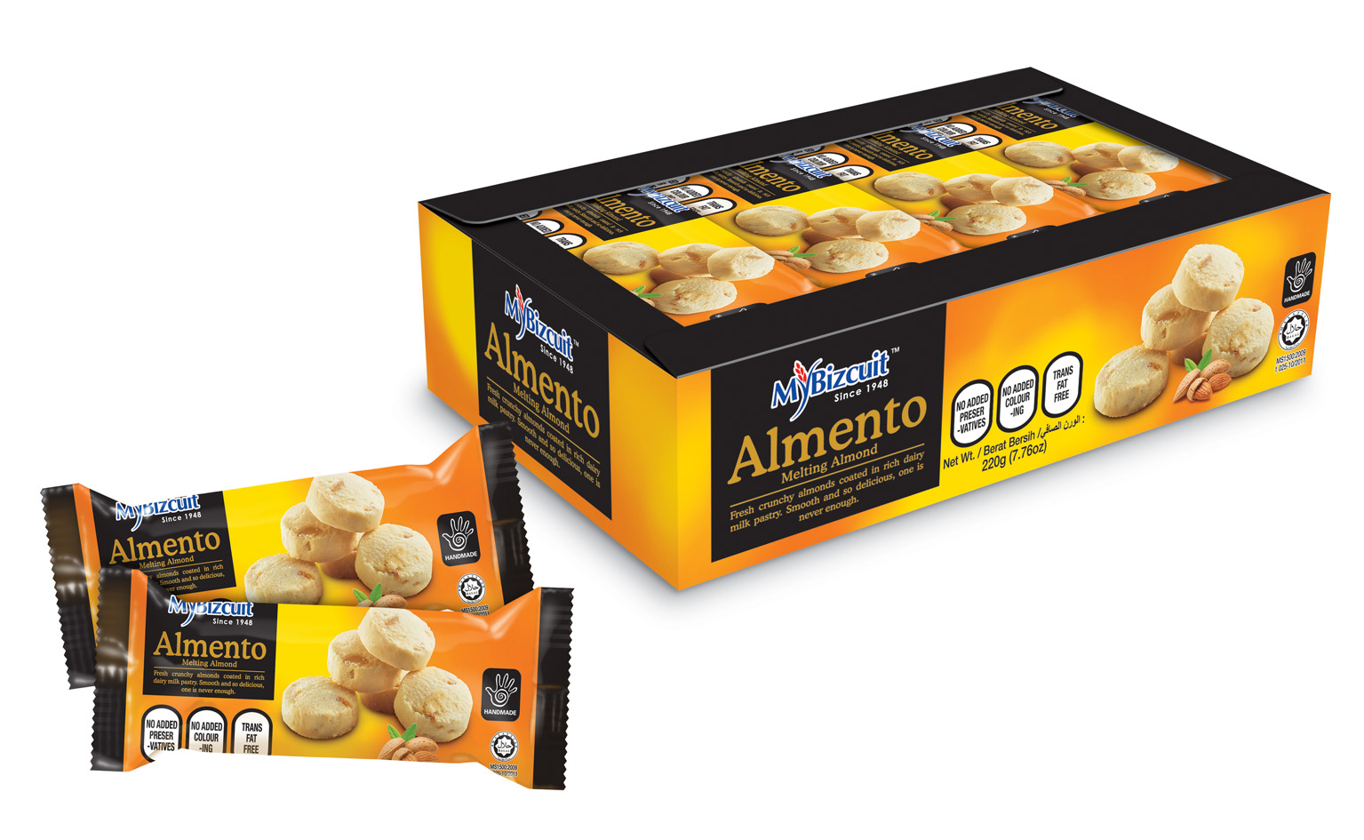 MY 01 Almento Melting Almond (20 Units Per Carton)