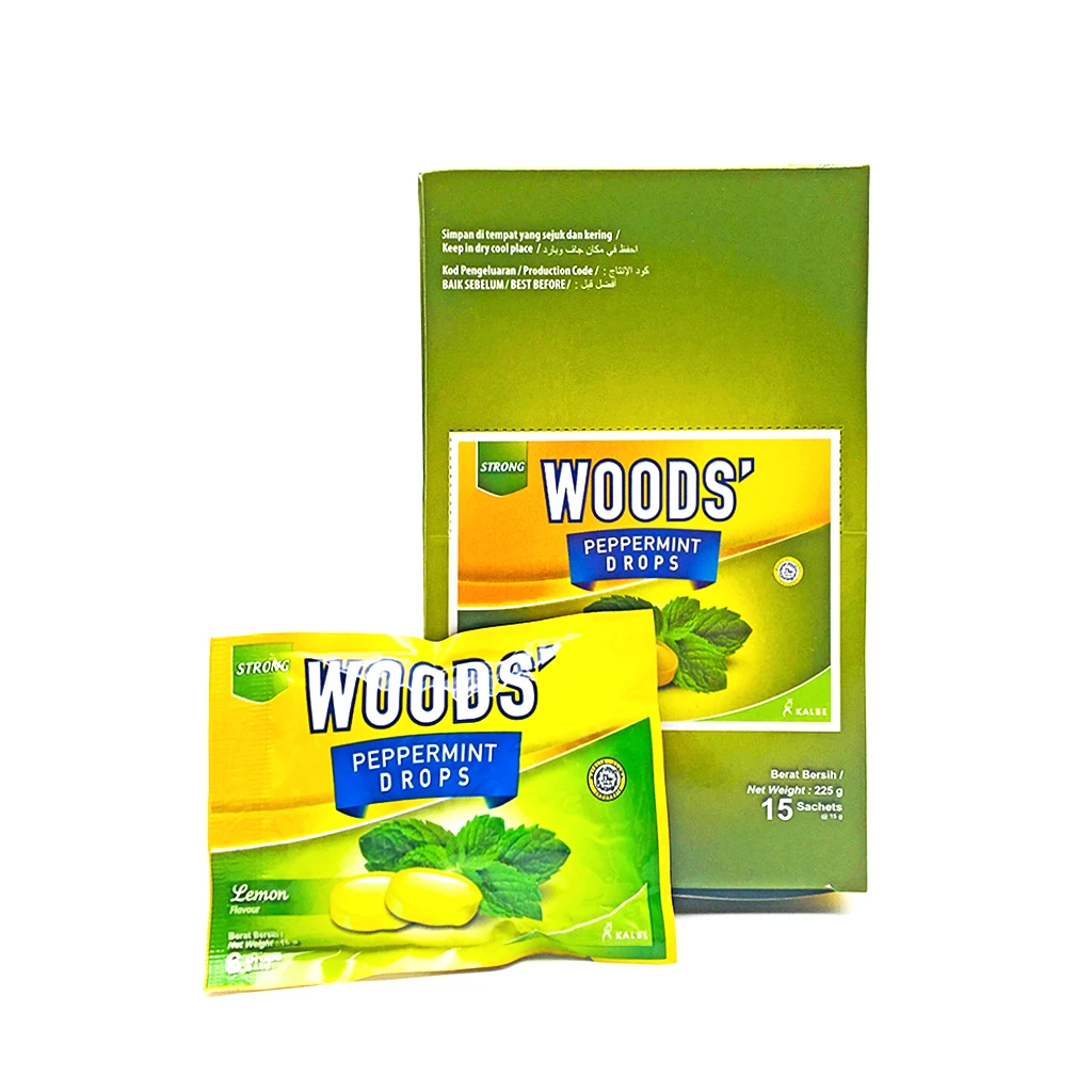 Woods Peppermint Drops - Lemon (15gX15sachet) per Outer