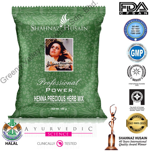 Shahnaz Husain 100% Pure Henna Precious Herb Mix - 100gm (20 Units Per Carton)