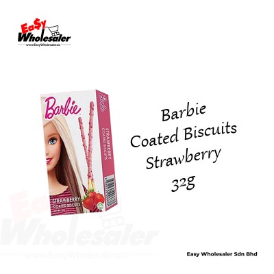 BARBIE COATED BISCUIT STRAWBERRY