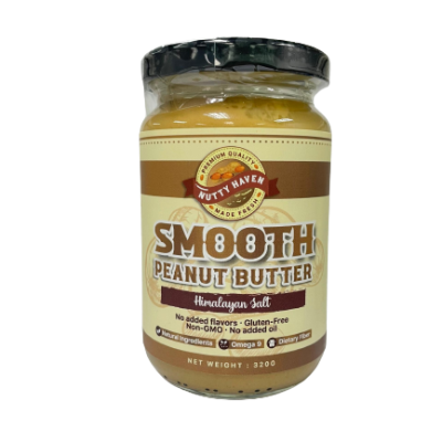 Nutty Haven Smooth Peanut Butter (Himalaya Salt) 320g x 24