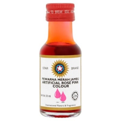 STAR BRAND Food Coloring- Rose Pink 25ml (144 Units Per Carton) [KLANG VALLEY ONLY]