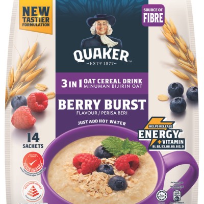 QUAKER 3 IN 1 BERRY BURST 15'S x 12
