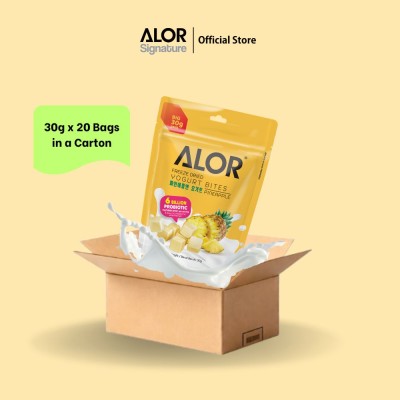 Alor Freeze Dried Yogurt BItes Pineapple (30g x 20 pek)