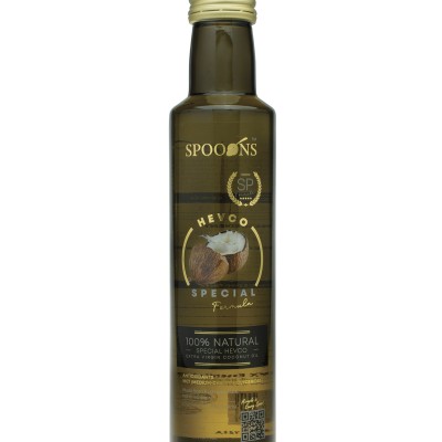 SPOONS SP HEVCO Hot Extracted Virgin Coconut Oil 250ml (7x Higher Polyphenols)