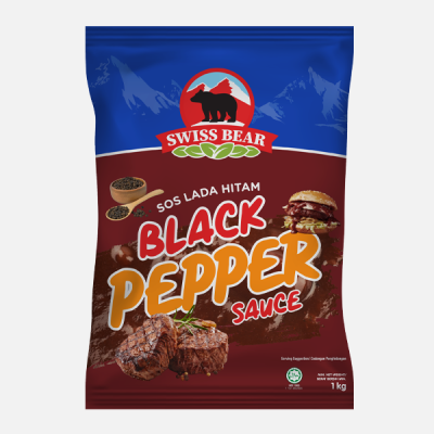SWISS BEAR BLACK PEPPER SAUCE (1CTN X 12UNIT X 1KG)