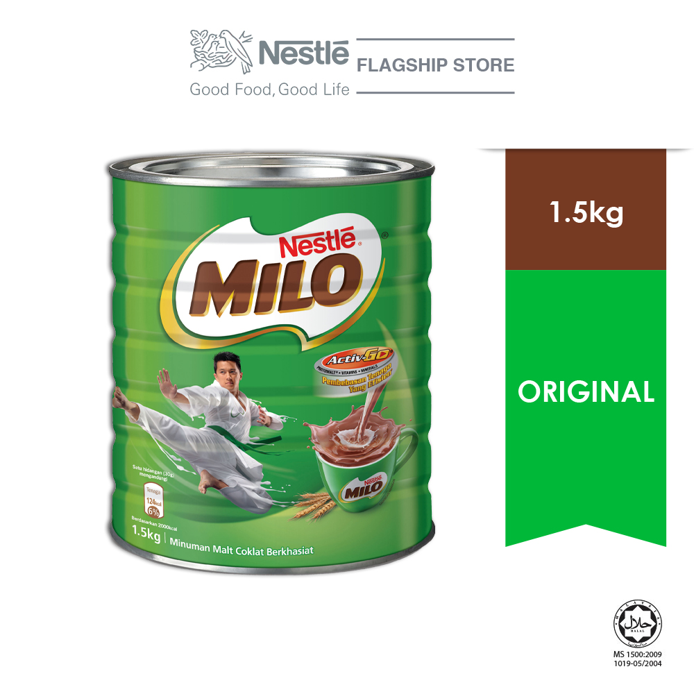 MILO ACTIV-GO POWDER Tin 1.5kg x 6 tins (6 Units Per Carton)