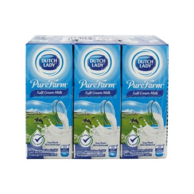 DUTCH LADY Pure Farm Full Cream UHT Milk (24 x 200ml) (24 Units Per Carton) [KLANG VALLEY ONLY]