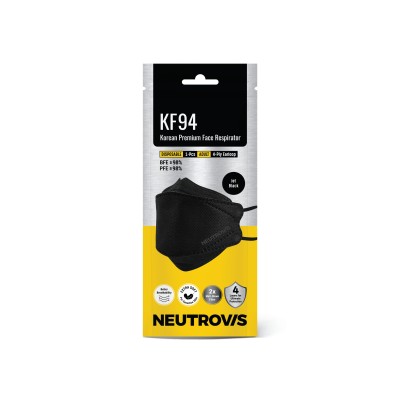 NEUTROVIS KF94 Earloop Mask 10pcs Jet Black