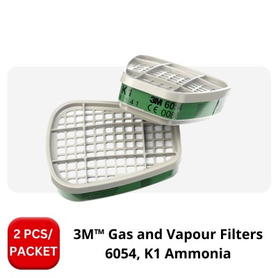3M 6054 GAS & VAPOUR FILTER - K1 AMMONIA (2 PIECES per PACKET)