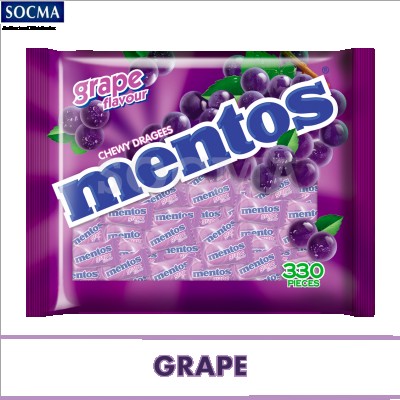 MENTOS GRAPE PILLOWPACK 14x330x2.7g (14 Units Per Carton)