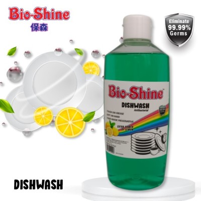 Liquid Dish Wash Anti-Bacterial 800ml Lemon  Pencuci Piring Cecair Anti Bakteria Bio-Shine