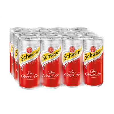 Schweppes GINGER ALE 325ml x 12 cans (Carton)