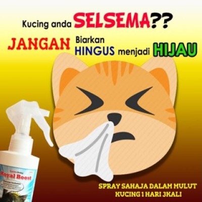 AzfaRich Cat Royal Boost Untuk Selsema, Batuk dan Demam Kucing 200ml x 6