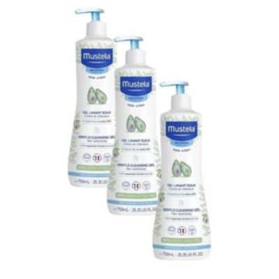 (SET OF 3) MUSTELA GENTLE CLEANSING GEL 500ML