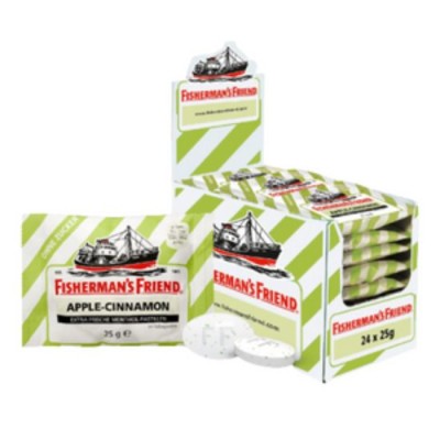 FISHERMAN'S FRIEND SUGAR FREE APPLE & CINNAMON 24X25G