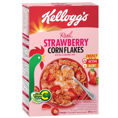 KELLOGGS CORNFLAKES STRAWBERRY 250G X 18
