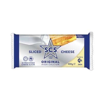 SCS Sliced Cheese Original 20S 400G x 16 (Free Delivery Semenanjung Malaysia)