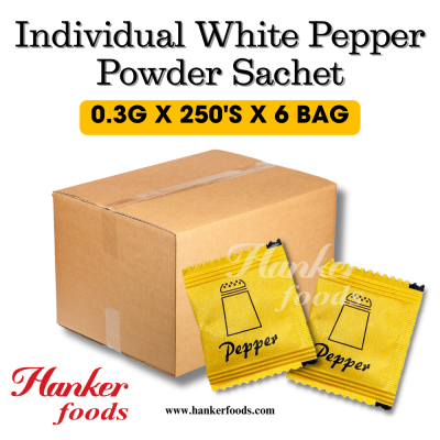 White Pepper Sachet Lada Putih [0.3g x 1500 Sachet]