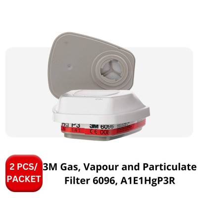 3M 6096 A1E1HGP3R GAS, VAPOUR & PARTICULATE FILTER (2 PIECES per PACKET)