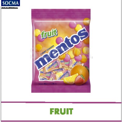 MENTOS POUCH BAG FRUIT 40x36s  (40 Units Per Carton)