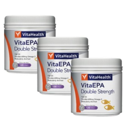 (SET OF 3) VITAHEALTH VITA EPA DOUBLE STRENGTH FO 120S