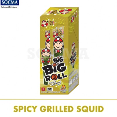 TAO KAE NOI BIG ROLL GRILLED SQUID 6S 24X6X3G (24 Units Per Carton)