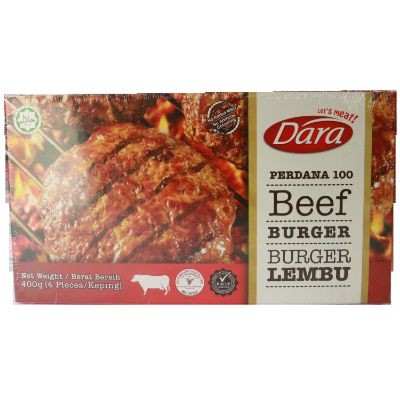 Dara Adult Beef Burger (4 Pieces Per Pack) (30 Packs PerCarton) (120 Units Per Carton)