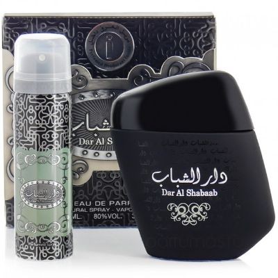 Dar Al Shabaab Oud Perfumes 100ml + Deodorant for Men (12 Units Per Carton)