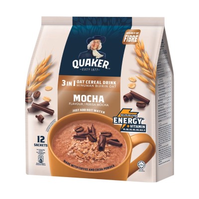 QUAKER 3 IN 1 MOCHA 12'S x 12