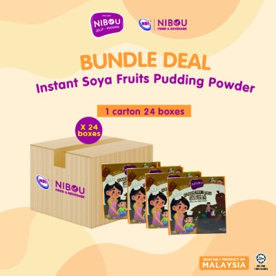 Nibou (NBI) DADIH Instant Soya Fruits Chocolate Pudding Powder (90gm X 24)