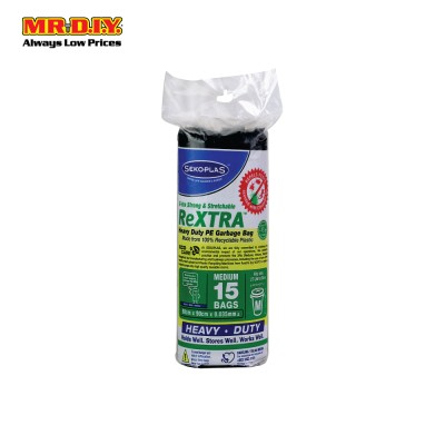 SEKOPLAS ReXTRA HDPE Garbage Bag M Size (15pcs)