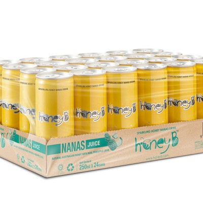HONEYB PINEAPPLE SPARKLING HONEY DRINK (1CTN X 24 CANS X 250ML)